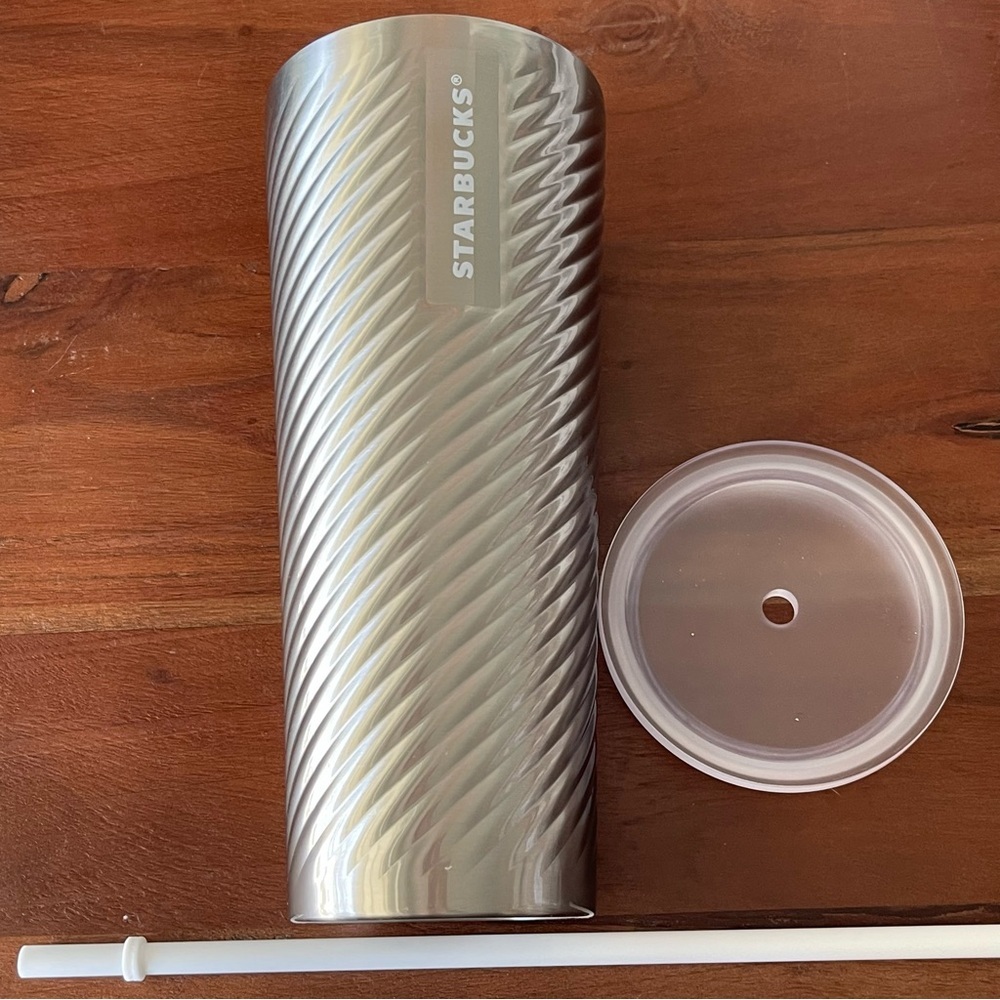 Starbucks 2022 Holiday Silver Swirl Tumbler